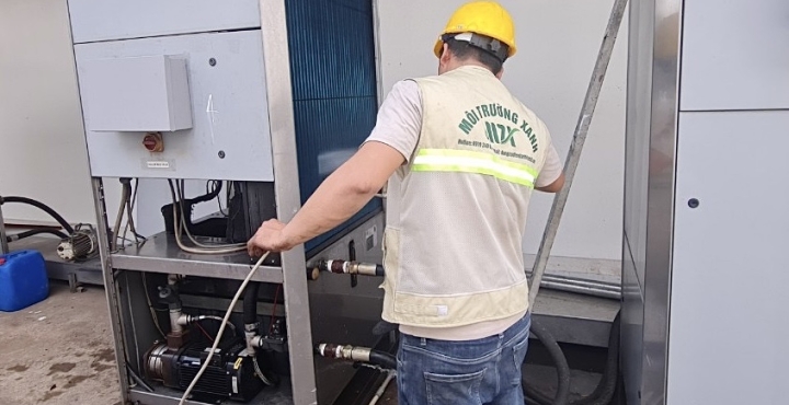 Bảo Trì Sửa Chữa Chiller HYFRA - 20KW cho máy in ống đồng Gallus